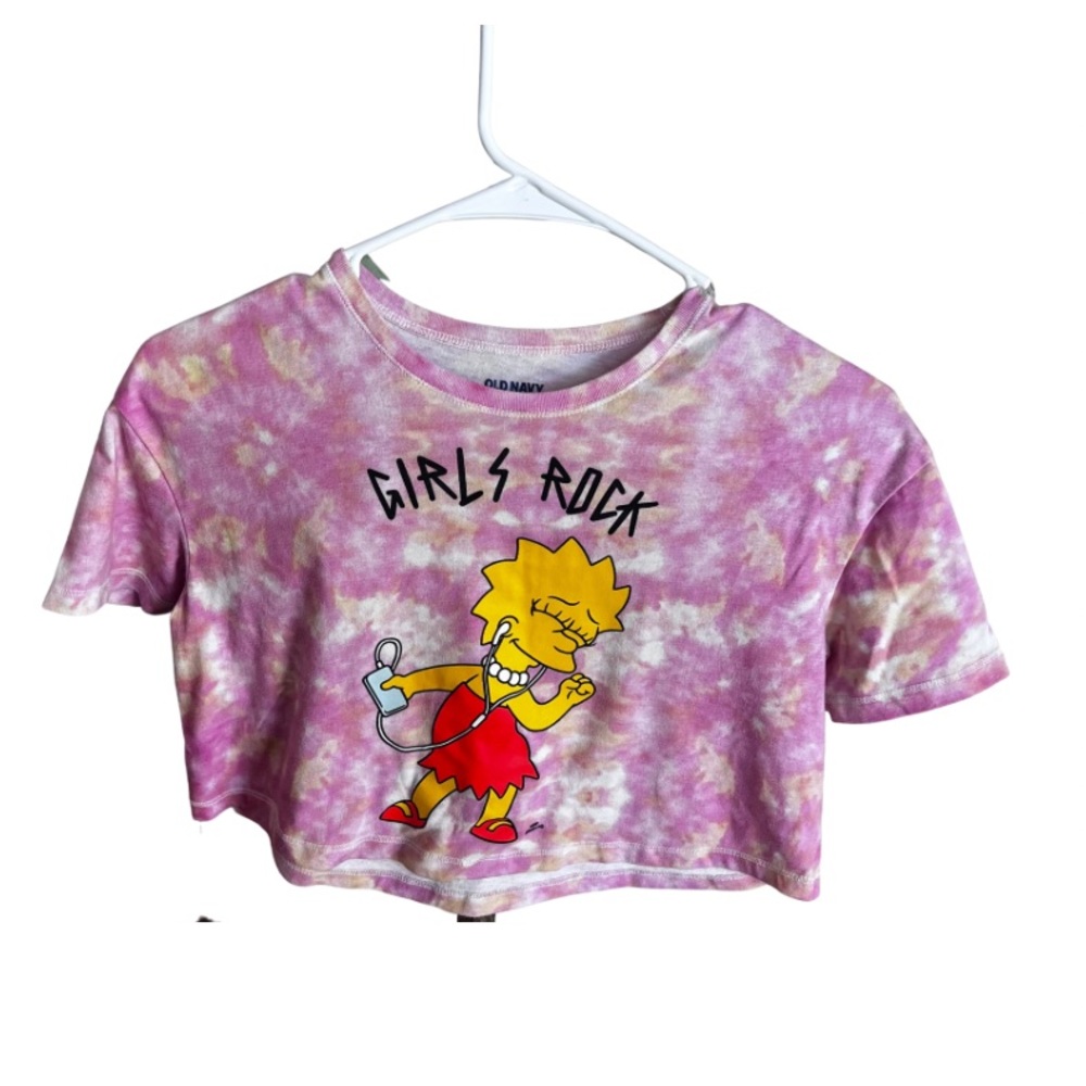 Simpson “Girls Rock” Crop Top Girls Large 10/12